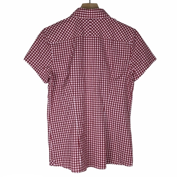 THOMAS DEAN Alabama Collegiate Shirt Button Up Gingham Embroidered Size Large - Picture 6 of 12
